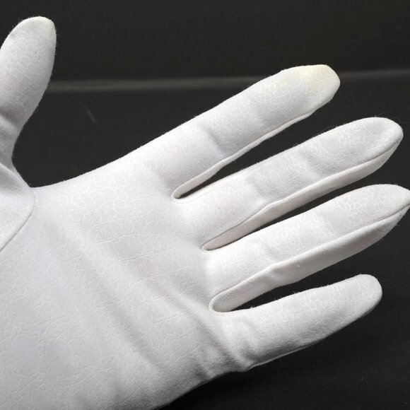 Vintage Max Mayer's Fashion Gloves 1950s White Stretch Czechoslovakia MCM - Picture 6 of 14